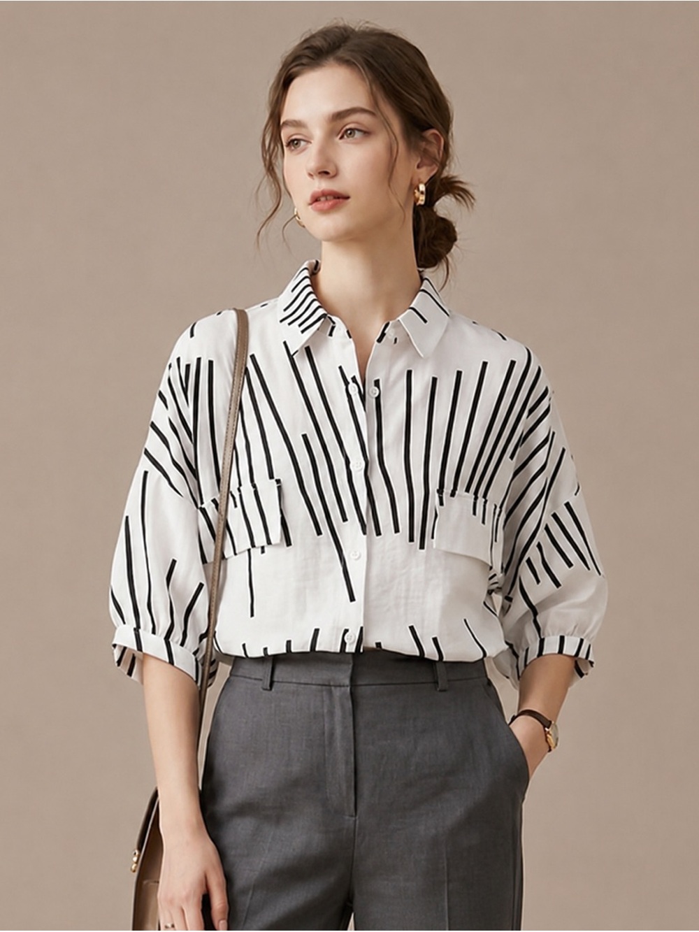 Modern Muse Striped Blouse